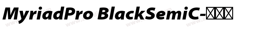 MyriadPro BlackSemiC字体转换